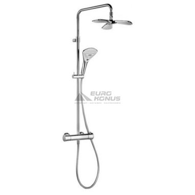 KLUDI Душевая система термостатическая настенная Fizz Dual Shower System (6709605-00)