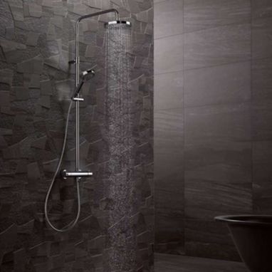 KLUDI Душевая система термостатическая настенная Logo Dual Shower System 1S (6809505-00)