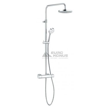 KLUDI Душевая система термостатическая настенная Logo Dual Shower System 1S (6809505-00)
