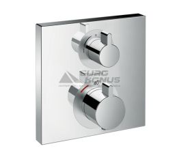 HANSGROHE Внешняя часть смесителя термостатического для душа Ecostat Square (15712000)