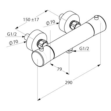 KLUDI Смеситель термостатический для душа Balance (352500575)