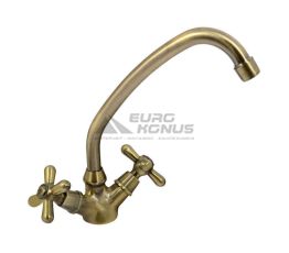 EURO PRODUCT Смеситель для кухни двухвентильный Dominox 271 Bronze (EP0007)