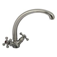 EURO PRODUCT Смеситель для кухни двухвентильный Smes 273 Stainless Steel (EP0094)