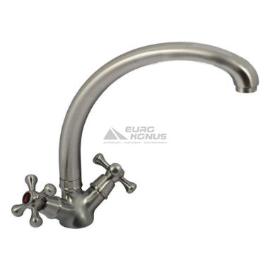 EURO PRODUCT Смеситель для кухни двухвентильный Smes 273 Stainless Steel (EP0094)