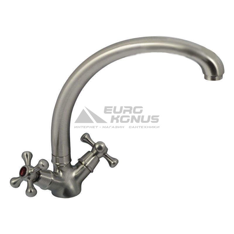 EURO PRODUCT Смеситель для кухни двухвентильный Smes 273 Stainless Steel (EP0094)