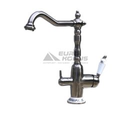FABIANO Смеситель для кухни на две воды двухрычажный FKM 31.4 Inox-Antique (8231.403.0328)