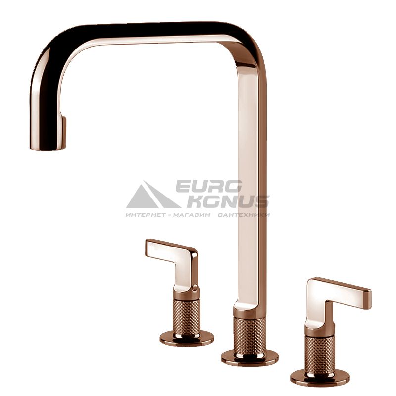 GESSI Смеситель для кухни двухвентильный скрытого монтажа Inciso медь (58701-030)