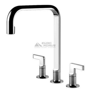 GESSI Смеситель для кухни двухвентильный скрытого монтажа Inciso хром (58701-031)