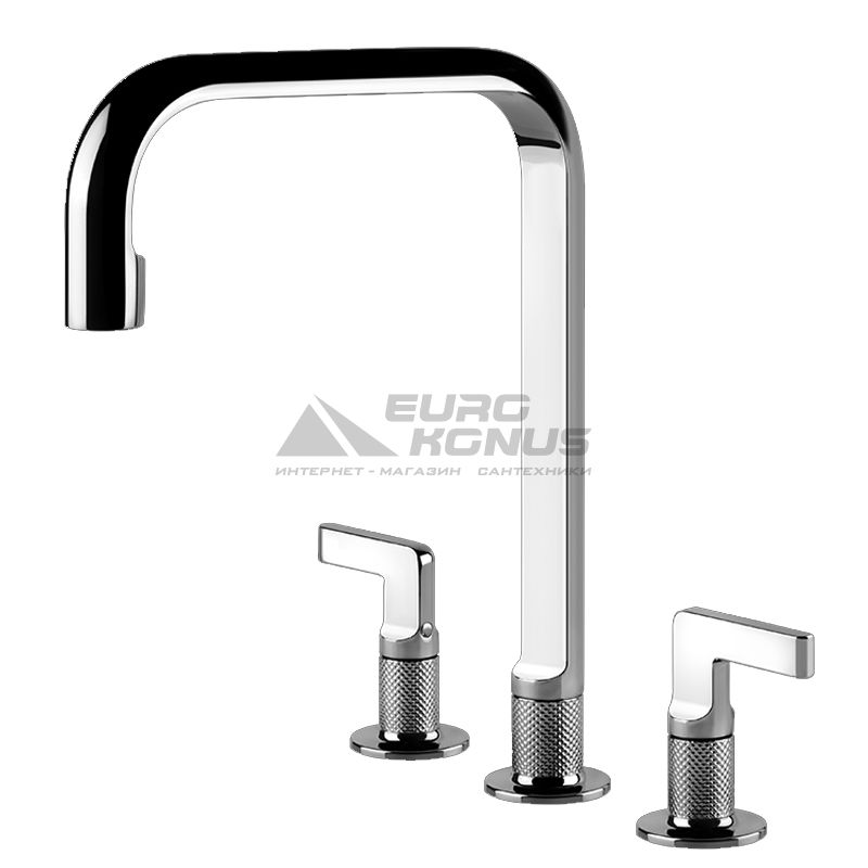 GESSI Смеситель для кухни двухвентильный скрытого монтажа Inciso хром (58701-031)