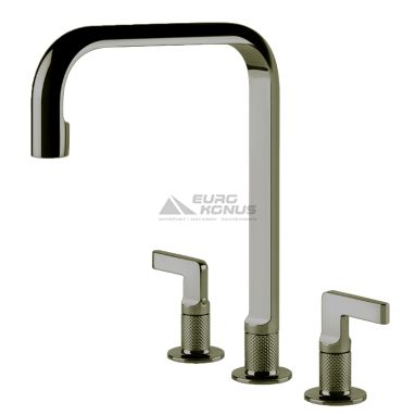 GESSI Смеситель для кухни двухвентильный скрытого монтажа Inciso нержавеющая сталь (58701-149)