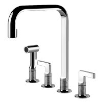 GESSI Смеситель для кухни двухвентильный скрытого монтажа Inciso хром (58703-031)