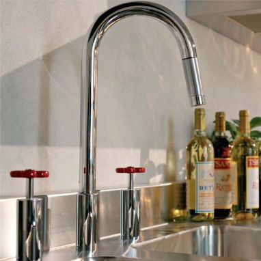 GESSI Смеситель для кухни двухвентильный скрытого монтажа Officine Gessi хром (17467-031)