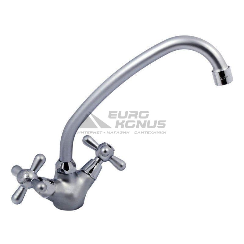 HAIBA Смеситель для кухни двухвентильный Dominox 271 Satin (HB0076)