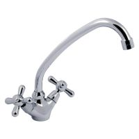 HAIBA Смеситель для кухни двухвентильный Dominox 271 керамика (HB0077)