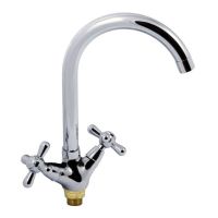 HAIBA Смеситель для кухни двухвентильный Dominox 275 керамика/гайка (HB0091)