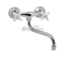 HAIBA Смеситель для кухни двухвентильный Odyssey 361 керамика (HB0317)