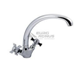 HAIBA Смеситель для кухни двухвентильный Zeus 273 керамика (HB0433)