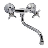 HAIBA Смеситель для кухни двухвентильный Zeus 361 керамика (HB0439)
