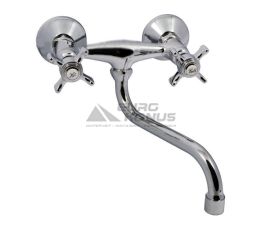 HAIBA Смеситель для кухни двухвентильный Zeus 361 керамика (HB0439)