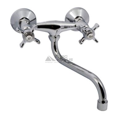 HAIBA Смеситель для кухни двухвентильный Zeus 361 керамика (HB0439)