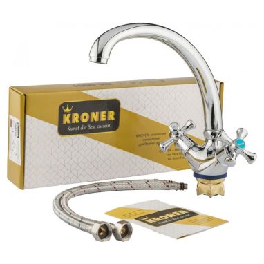 KRONER Смеситель для кухни двухвентильный KRM Rhein-C032 (CV017352)