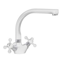 MIXXUS Смеситель для кухни двухвентильный Color 273 White гайка (MI2760)