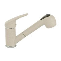 ALVEUS Смеситель для кухни однорычажный с выносным шлангом AM20-PS A23 cream (1088940)