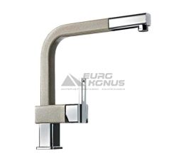 ALVEUS Смеситель для кухни однорычажный с выносным шлангом AM60 A-21M cappucino-metallic (1070179)