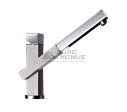 ALVEUS Смеситель для кухни однорычажный с выносным шлангом AM70-P A51-CHR beige (1070184)