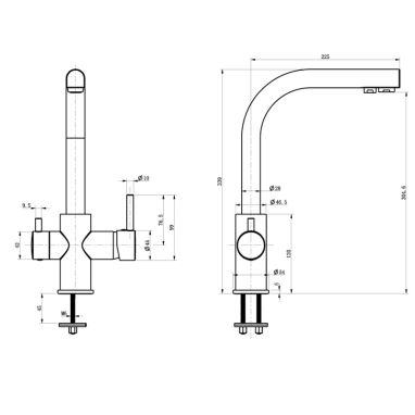 ASIGNATURA Смеситель для питьевой воды двухрычажный Twin Standart 80540600