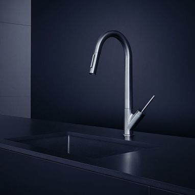 AXOR Смеситель для кухни однорычажный с выносным шлангом Starck (10821000)