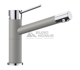 BLANCO Смеситель для кухни однорычажный ALTA Compact хром/алюметаллик (515316)