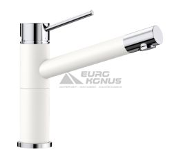 BLANCO Смеситель для кухни однорычажный ALTA Compact хром/белый (515317)