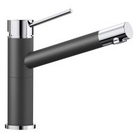 BLANCO Смеситель для кухни однорычажный ALTA Compact хром/антрацит (515323)