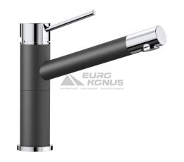 BLANCO Смеситель для кухни однорычажный ALTA Compact хром/антрацит (515323)