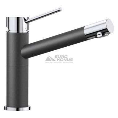 BLANCO Смеситель для кухни однорычажный ALTA Compact хром/антрацит (515323)