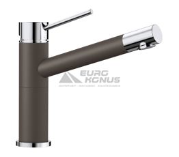 BLANCO Смеситель для кухни однорычажный ALTA Compact хром/кофе (515324)