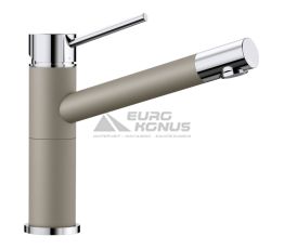 BLANCO Смеситель для кухни однорычажный ALTA Compact хром/серый беж (517633)