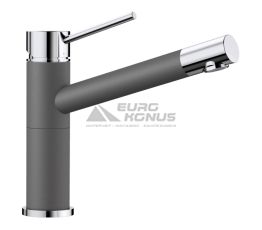 BLANCO Смеситель для кухни однорычажный ALTA Compact хром/темная скала (518810)