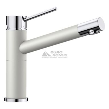 BLANCO Смеситель для кухни однорычажный ALTA Compact хром/жемчужный (520729)