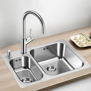 BLANCO Смеситель для кухни однорычажный CARENA хром (520766)