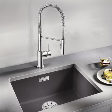 BLANCO Смеситель для кухни однорычажный с гибким изливом CATRIS-S хром (521476)