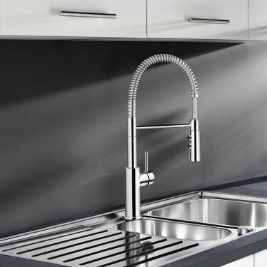 BLANCO Смеситель для кухни однорычажный с гибким изливом CATRIS-S хром (521476)