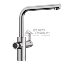 BLANCO Смеситель для кухни однорычажный с выдвижным изливом EVOL-S Volume UltraResist нерж рычаг справа (525211)
