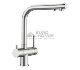 BLANCO Смеситель для кухни на две воды двухрычажный FONTAS II UltraResist нерж (523129)