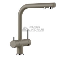BLANCO Смеситель для кухни на две воды двухрычажный FONTAS II серый беж (523136)
