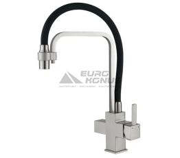 FABIANO Смеситель для кухни на две воды однорычажный FKM 31.11 Inox Black (8231.403.0756)
