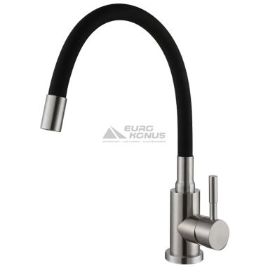 FABIANO Смеситель для кухни однорычажный с гибким изливом FKM 56 SS Flex Inox (8232.401.0905)