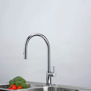 FRANKE Смеситель для кухни однорычажный с выносным шлангом AMBIENT хром (115.0265.999)