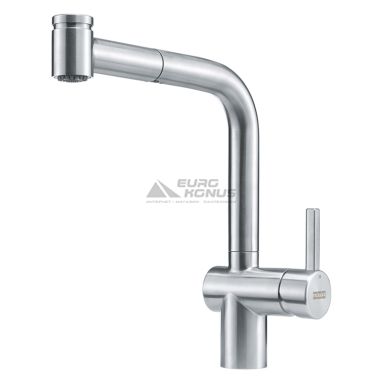 FRANKE Смеситель для кухни однорычажный с выносным шлангом Atlas Neo Pull Out Spray нержавеющая сталь (115.0521.441)